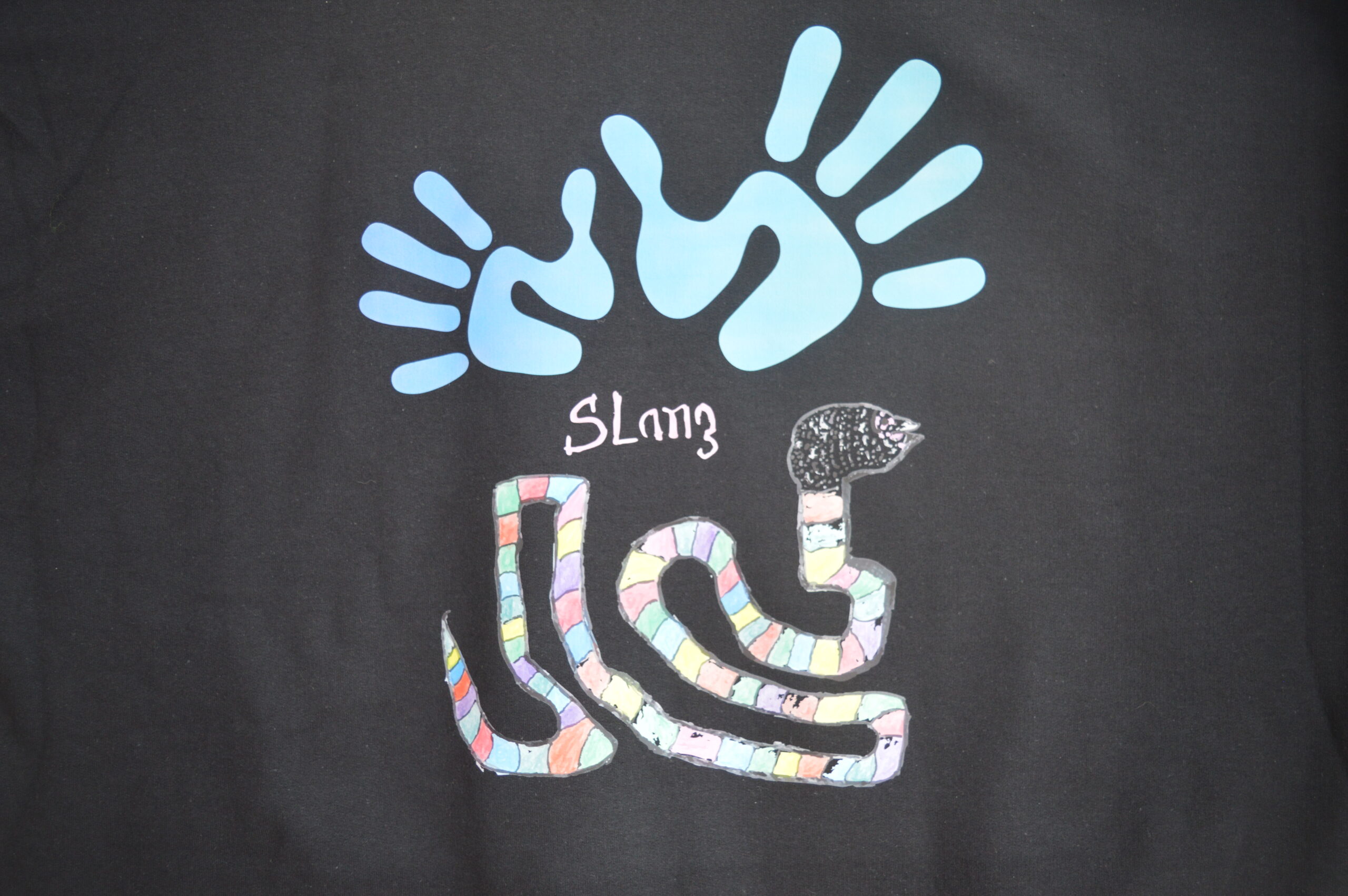 Tote bag met tekening slang van Sekou - Afbeelding 2