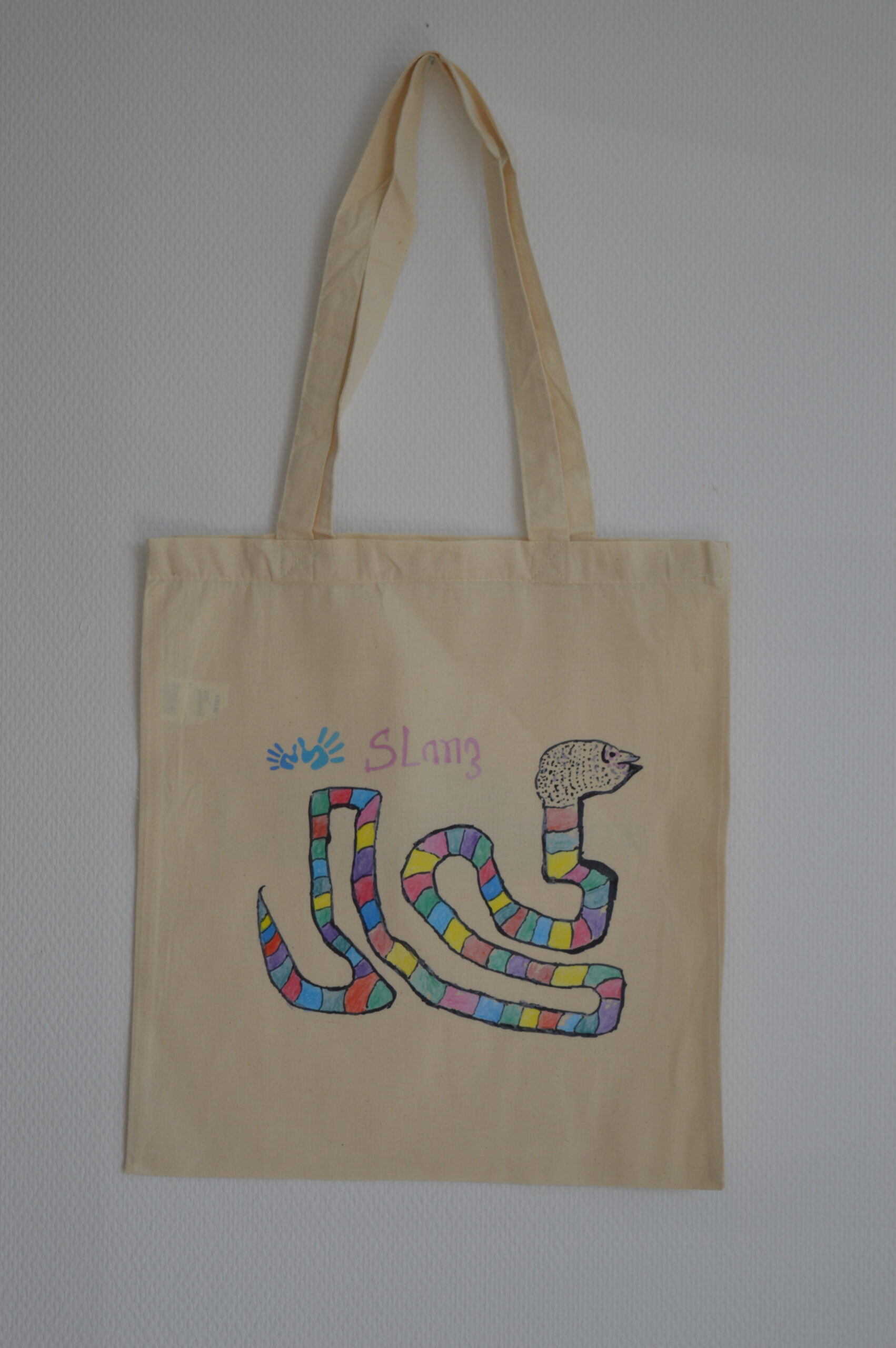 Tote bag met tekening slang van Sekou - Afbeelding 5